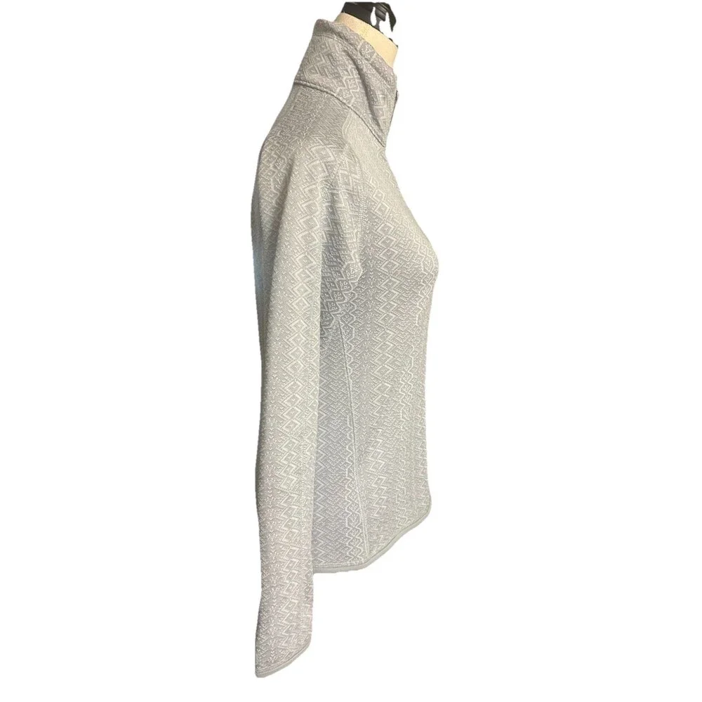 Patagonia Better Sweater Women's S Full Zip Diamond  Frozen Jacquard Salt Gray